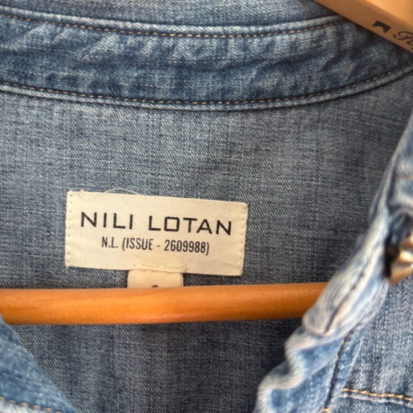 Nili Lotan Travis Denim Shirt, size S - Picture 4 of 6